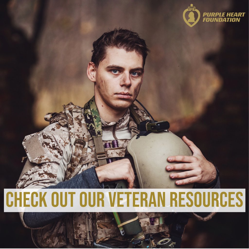 IF you are a Veteran, please go on to our website and check out the list of helpful resources, specifically for Veterans! Veterans may face obstacles, so they can find resources such as TBI/ PTSD/ Suicide Prevention/ Mental Health Resources. purpleheartfoundation.org/resources/