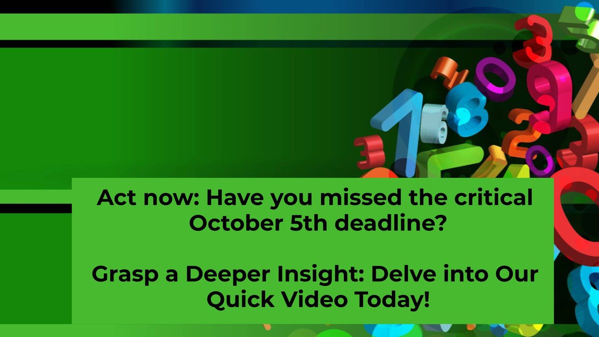 GMProfessionalA's tweet photo. Act Now: Have you missed the critical October 5th deadline?

Grasp a Deeper Insight: Delve into Our Quick Video Today!

https://t.co/lxGXKRw0L1

#taxreturn #bookkeeping #personalutrnumber #utrnumber #selfassessment #selfemployed #vat https://t.co/9TsI1DEVCc