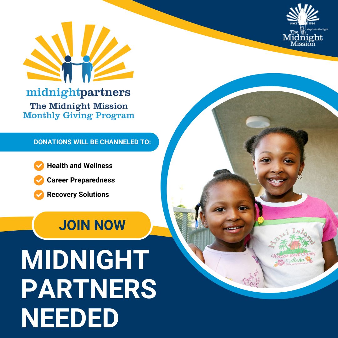 midnightmission's tweet photo. TMM provides individuals and families experiencing homelessness with 3 nutritious meals a day, a secure place to sleep, and a chance for a new beginning. You can easily sign up to become a Midnight Partner at https://t.co/RenaF0cjK8. #TMM #themidnightmission #midnightpartner https://t.co/mSpXQG8WWm