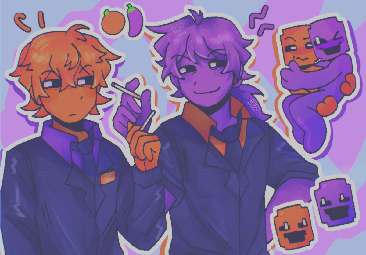 pikorulli's tweet photo. ukw screw it— yaoi! #dsaf #dayshiftatfreddys #davesport #dsaffanart https://t.co/5U0JHlQ7LF
