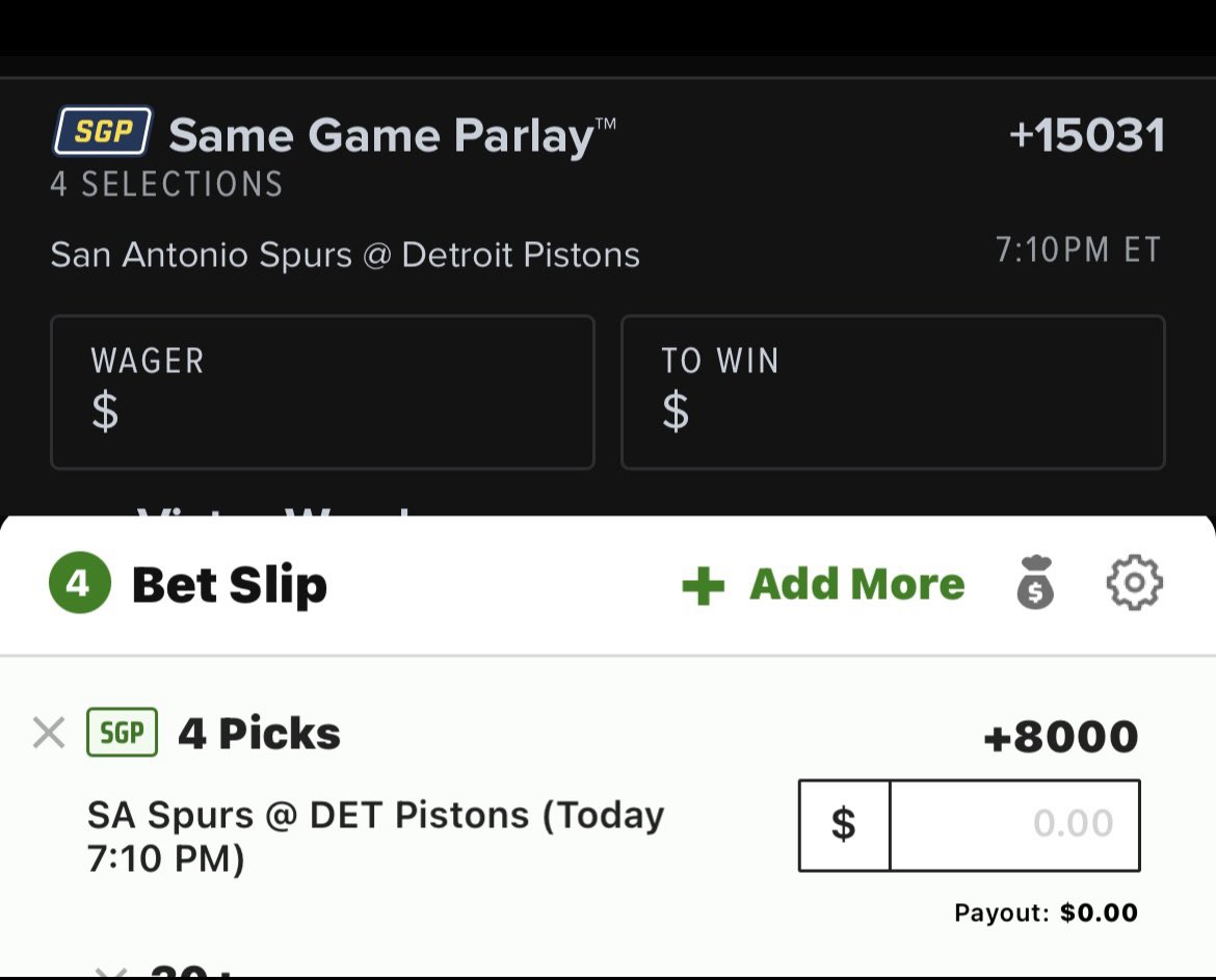 1Propgod's tweet photo. 💥HUGE PRICE DISCREPANCY💥

⚡️SAME EXACT 4 Leg build⚡️
+15031 on FD 
Vs 
+8000 on DK 

ALMOST DOUBLE 

I’LL BE HAPPY TO SHARE WITH 15 IF INTERESTED 

RT + ❤️ and dm once you’ve done so https://t.co/SJBNTUtSxh