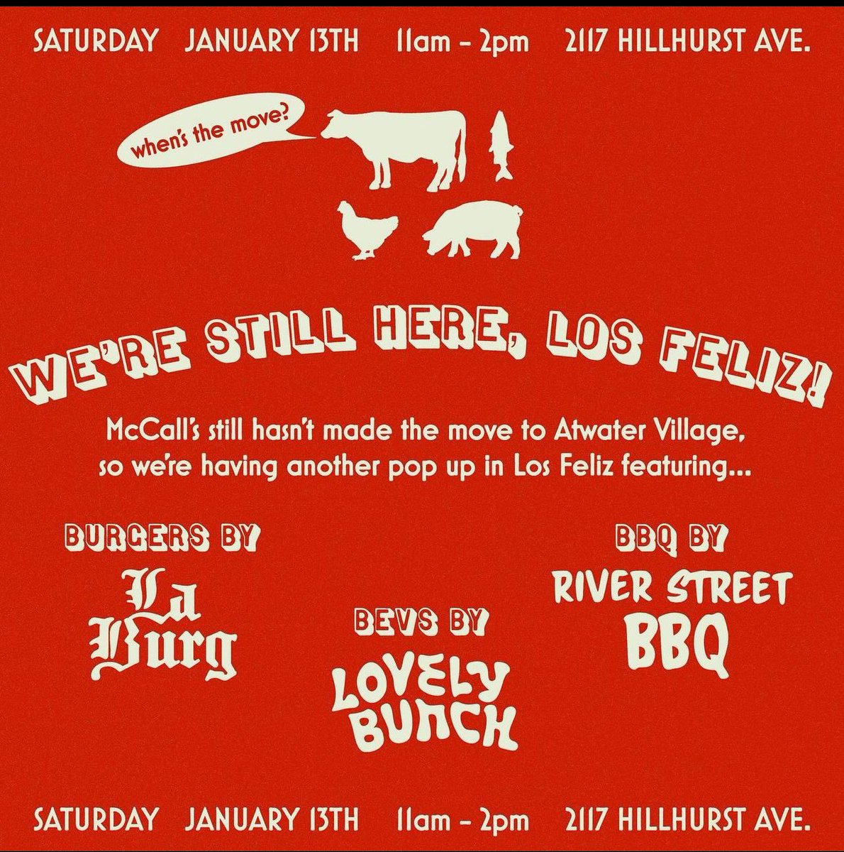 mccallsmandf's tweet photo. We’re still here! Come through this weekend! Updates on Atwater are here. https://t.co/85OGvsKyKK