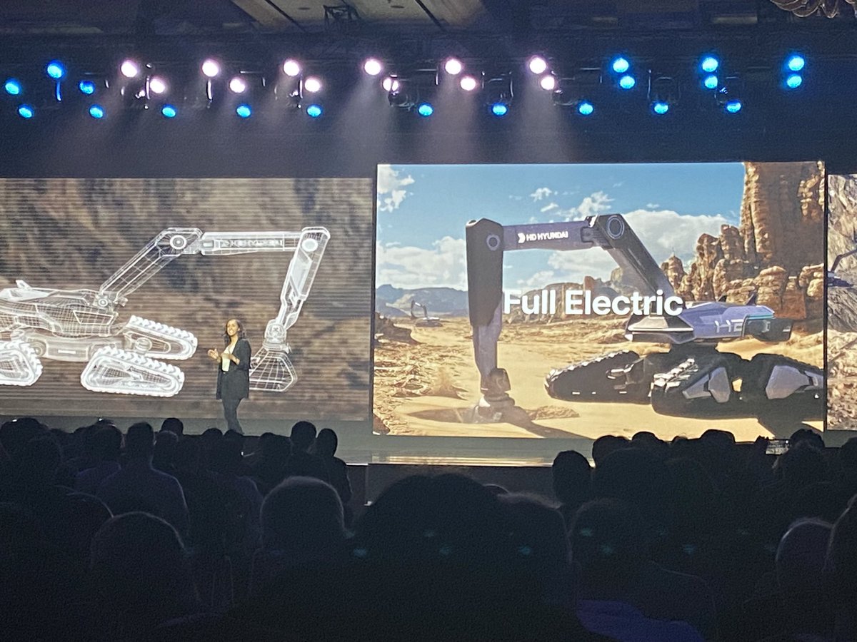 Heard from HD Hyundai at #CES2024: #Robotic #construction equipment is coming. Initially remote-controlled and, ultimately, #autonomous. This will come with benefits in safety and #productivity while also reducing #environmental impact.