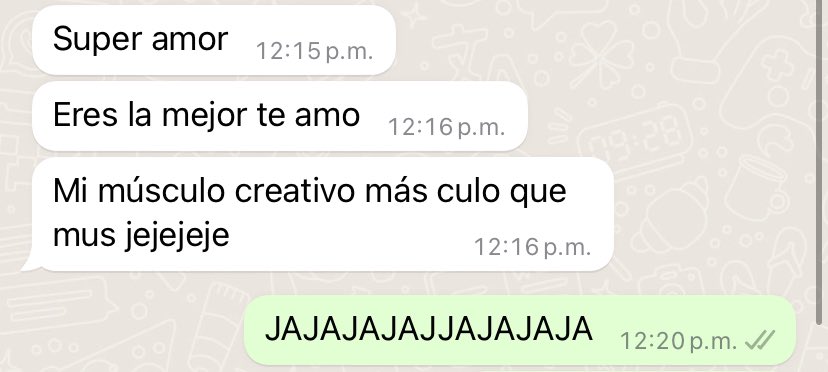 CaroFuentes_R's tweet photo. Le envío un video que hice para mi trabajo a mi pareja.

El automáticamente: https://t.co/SJYDKQeZmY