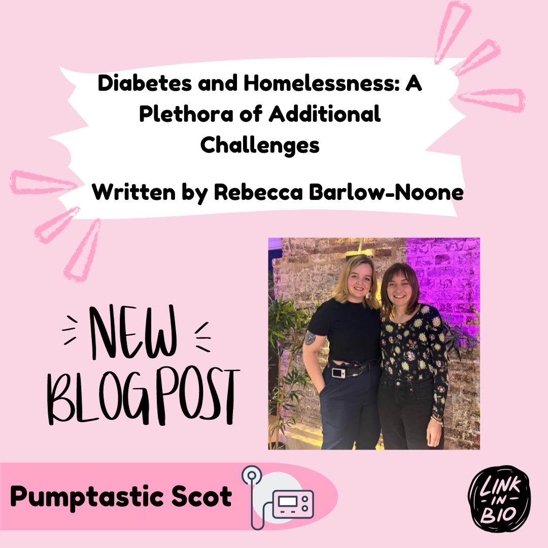 faulkner_alyssa's tweet image. *New Blog Post* -  Diabetes and Homelessness: A Plethora of Additional Challenges

In this blog post, Rebecca Barlow-Noone (@r_bnoone) discusses the complications between having diabetes and poverty/homelessness.

pumptasticscot.co.uk/post/diabetes-…
#pumptasticscot #blogging #diabetes #gbdoc