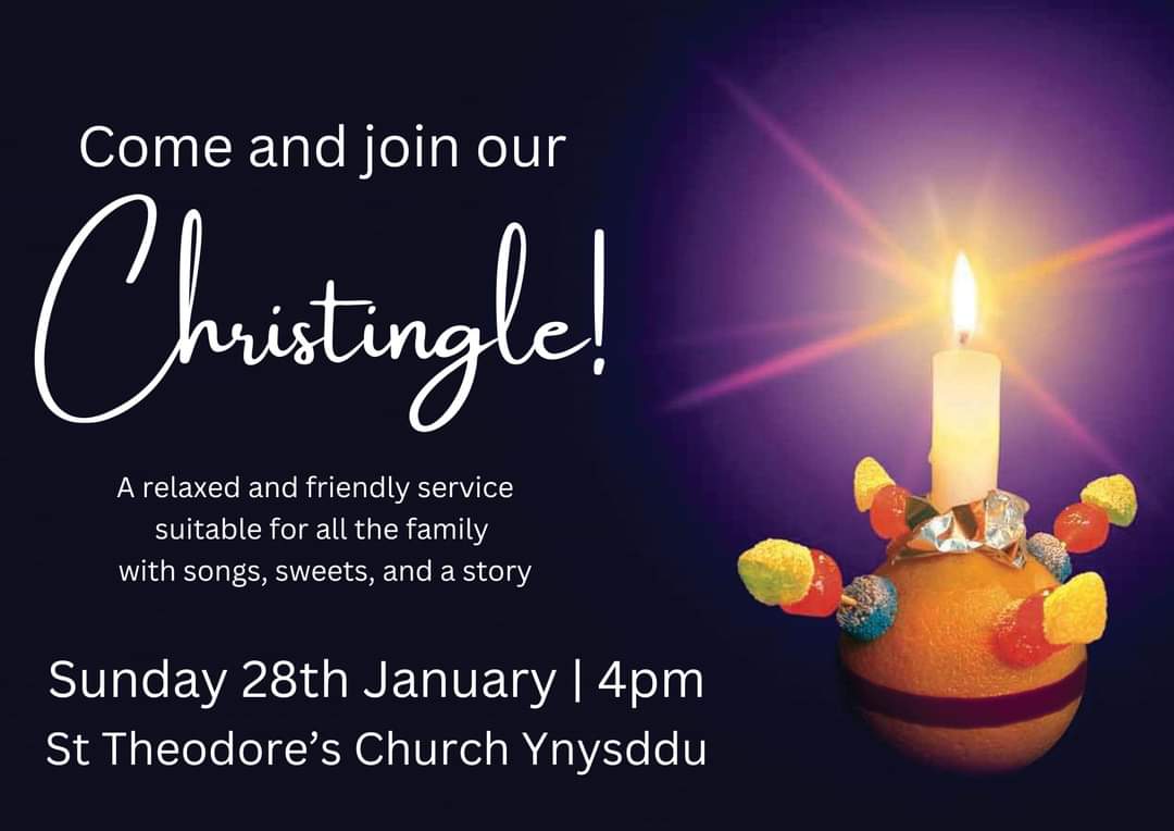 Ruth Eleri Rowan (@eleriruth) on Twitter photo Looking for something to brighten a dark January day? You're more than welcome to join us for our Christingle at St Theodore's; 4pm on Sunday 28th January ❤️
<a href="/CwmfelinfachS/">Cwmfelinfach Primary School</a> <a href="/ynysdduprimary/">Ynysddu Primary</a> <a href="/MonmouthDCO/">Monmouth Diocese</a> Looking for something to brighten a dark January day? You're more than welcome to join us for our Christingle at St Theodore's; 4pm on Sunday 28th January ❤️
<a href="/CwmfelinfachS/">Cwmfelinfach Primary School</a> <a href="/ynysdduprimary/">Ynysddu Primary</a> <a href="/MonmouthDCO/">Monmouth Diocese</a>