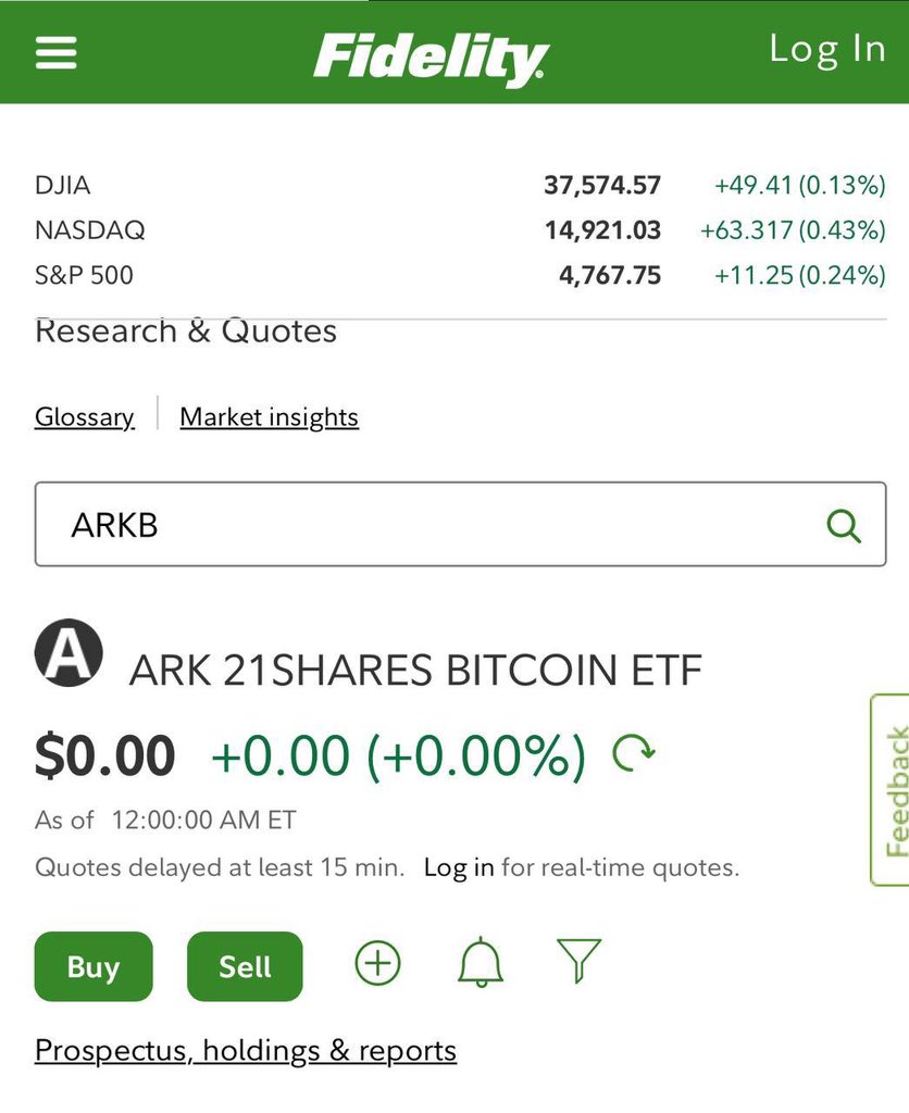 AshCrypto's tweet photo. 🚨 BREAKING 

$ARKB, $FBTC AND $HODL BITCOIN 
ETFs HAVE BEEN LISTED ON FIDELITY. https://t.co/S102fSABJU