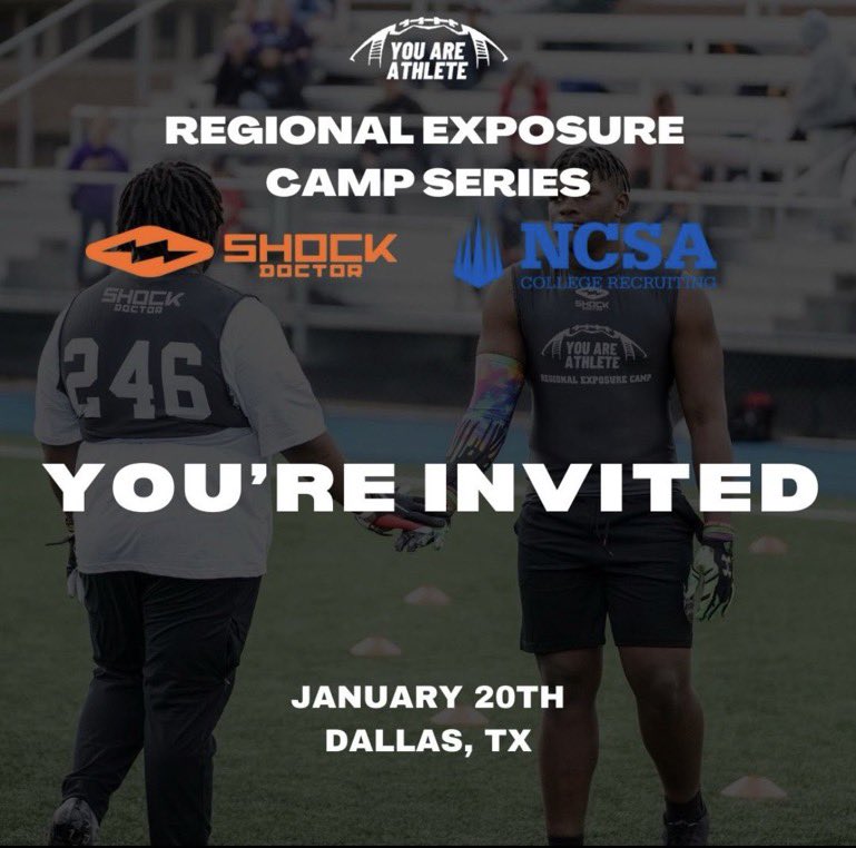 Thank you <a href="/youareathlete/">You Are Athlete</a> &amp; <a href="/ShockDoctor/">Shock Doctor</a> for the invite.