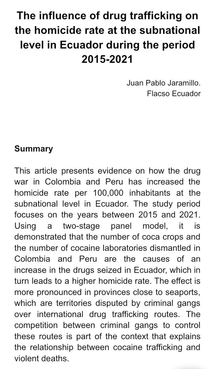 jpjaramillo25's tweet photo. Que desfachatez como hacen politiquería. 

Estos 👇 son los datos de la tasa de homicidios en Ecuador. 

El desmantelamiento del Estado a partir de 2019 (Gobierno de @Lenin Moreno y @LassoGuillermo) es lo que conllevó a que el narcotráfico se infiltre en todos los estamentos de la sociedad generando tanta violencia.