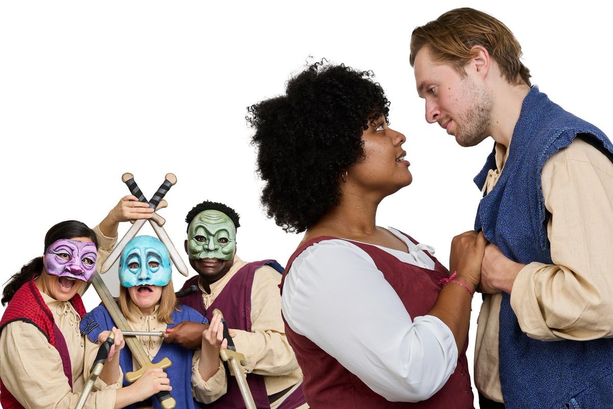 factionoffools's tweet photo. Extra, extra, read all about A Commedia Romeo and Juliet!! 

🚨 Only 11 performances January 19 - February 3 at @CHAWinDC !

https://t.co/OxZ2ynMBZQ https://t.co/XuK9bjTRwt