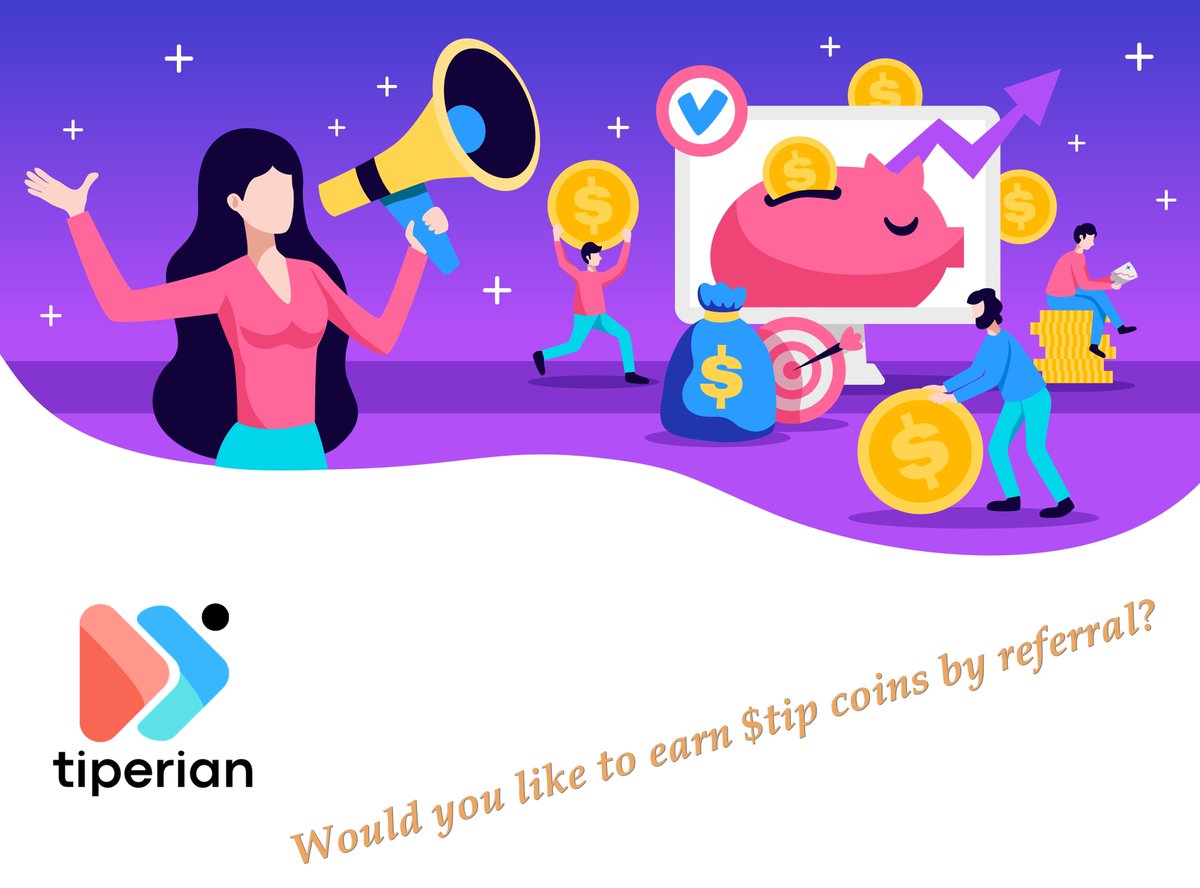 Would you like to earn tip coins by referral? 

When the earn by referral plugin is completed soon, you will have a special referral link on the tiperian.com platform. 

When your friends register with your referral link, they will earn tip coins and you will earn tip