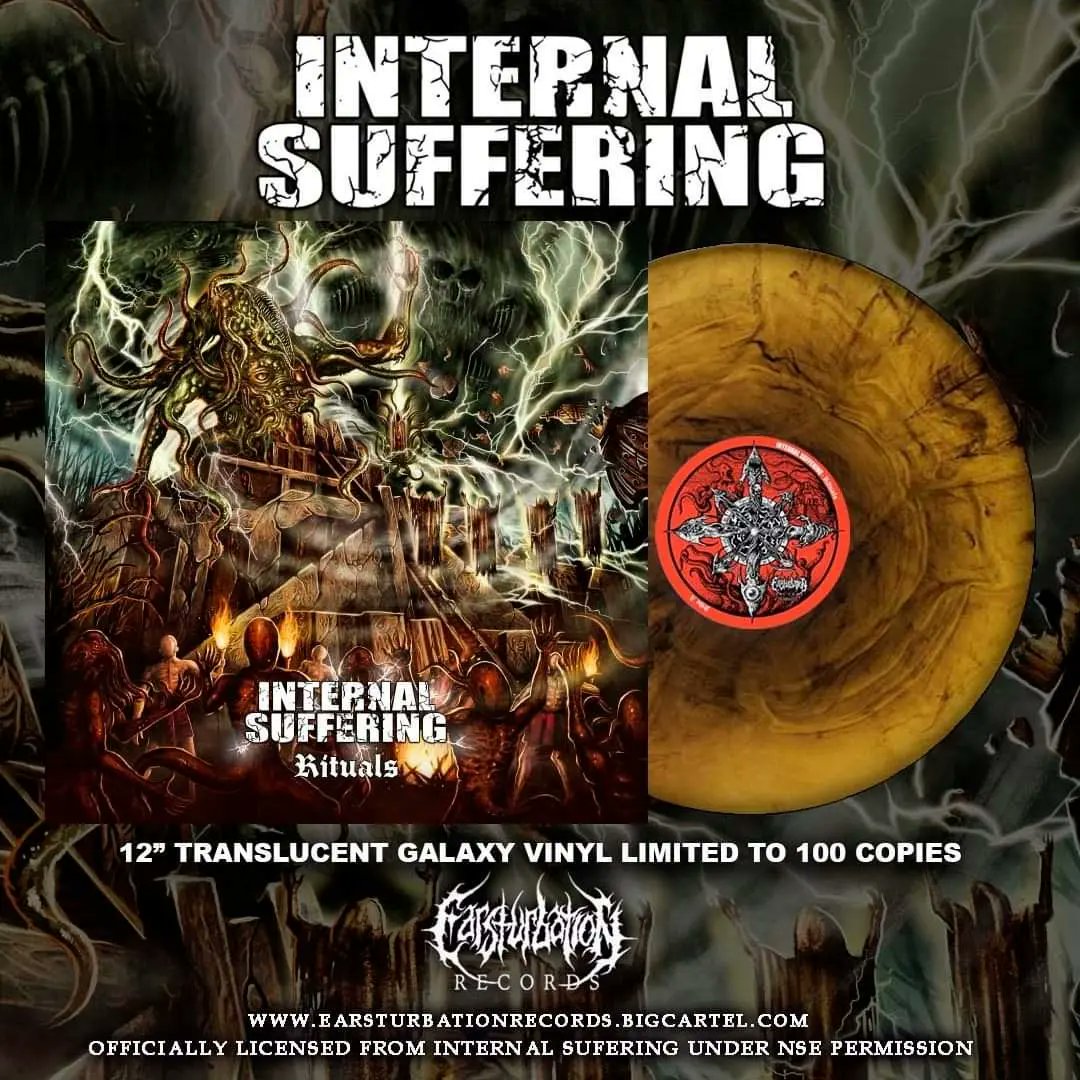 ISuffering's tweet image. :: "𝕽𝖎𝖙𝖚𝖆𝖑𝖘" Picture Disc + Translucent Galaxy vinyl limited to 100 copies each out next month via @earsturbationrecords ::

:: "Rituals" Disco de imágenes + vinilo galaxy translúcido limitado a 100 copias cada uno el próximo mes a través de Earsturbation ::