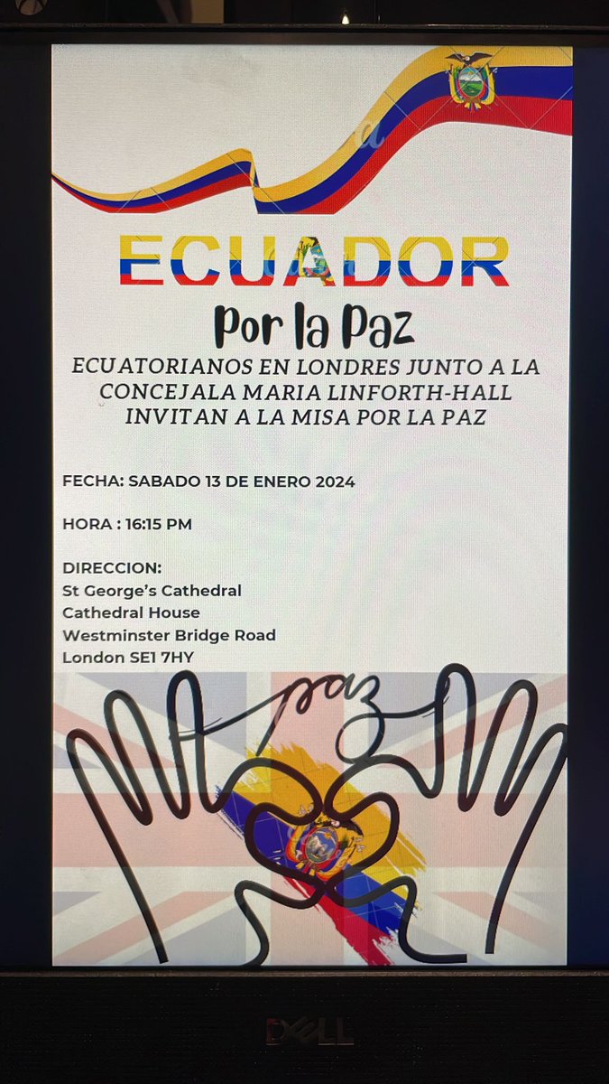 Les esperamos. 
Please join us.