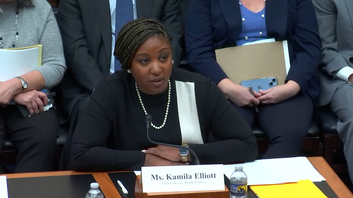 CFPBoard's tweet photo. "Retirement savers want to work with someone they can trust." CFP Board 2022 Chair @kamila_elliott, CFP® testified today on behalf of CFP Board in support of @USDOL's proposed retirement security rule. Read her testimony here: https://t.co/6bTs3t5LVw https://t.co/5v0jum0zwt