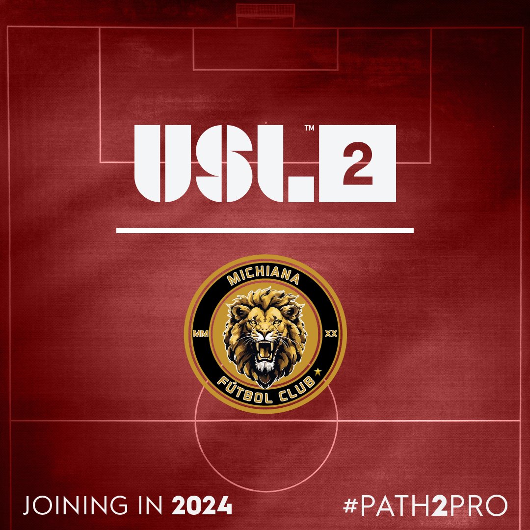 USLLeagueTwo's tweet photo. New face, same great club 🦁

@southbendlions ➡️ @MichianaLionsFC https://t.co/pCTeZ5anXr