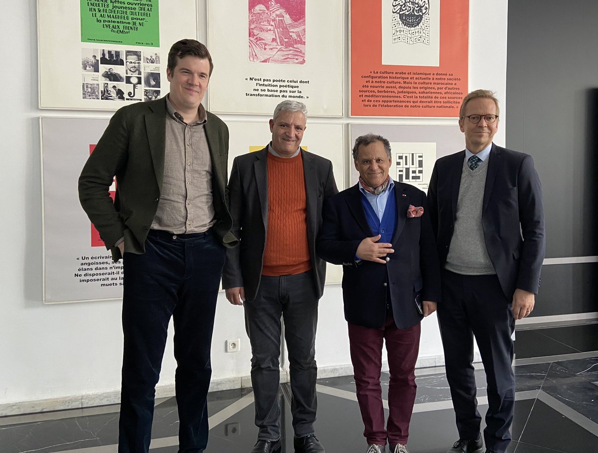 Morocco and Sweden have much to offer in terms of culture, history and art! Delighted to welcome Secretary General of Swedish Museums, Mr @GunnarArdelius, for conversations on potential coop 🇲🇦-🇸🇪. And thank you to Mr Qotbi and team @FNMusees for receiving us so generously!