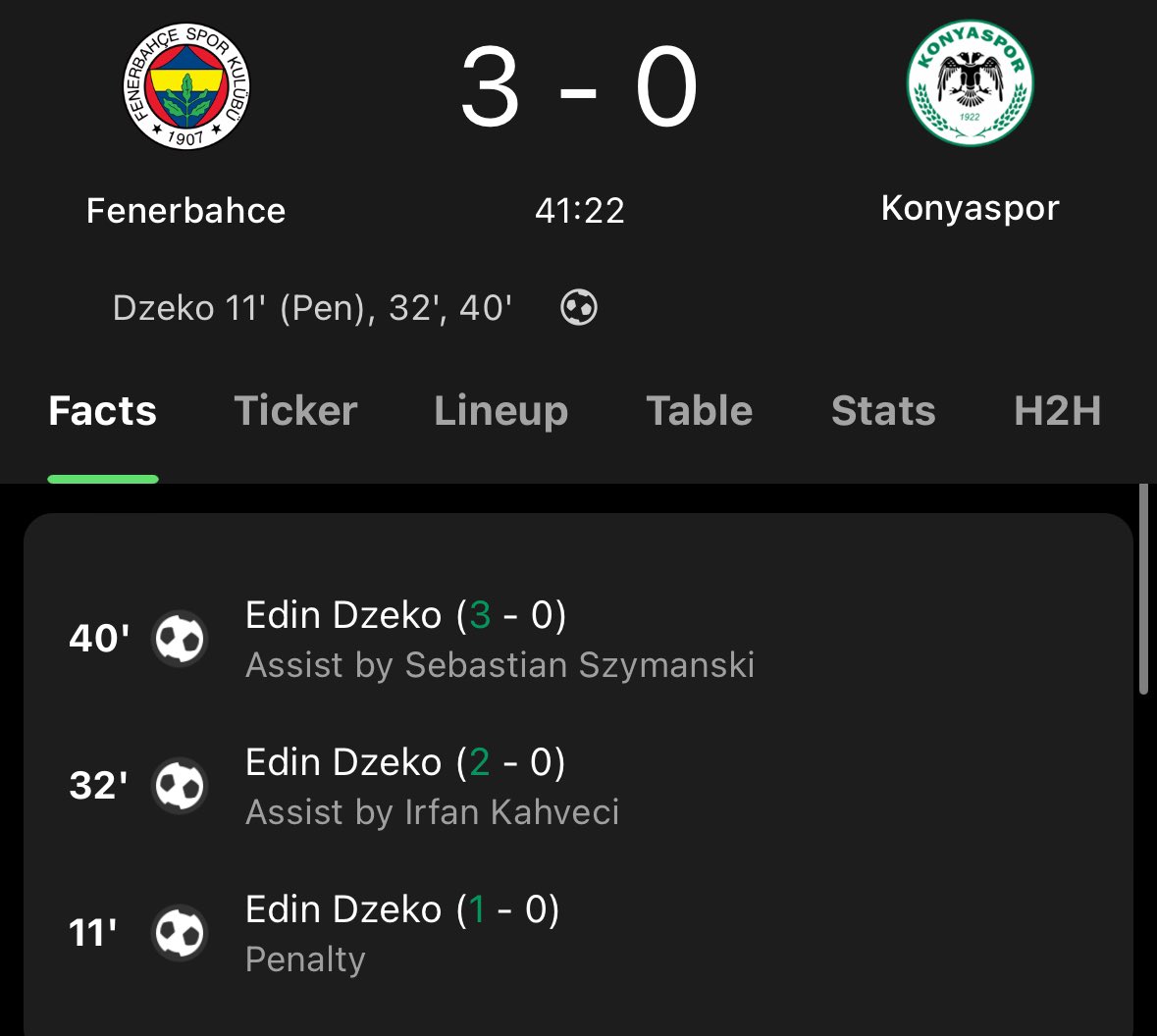 I'll repeat, Edin Dzeko scores for fun in Türkiye