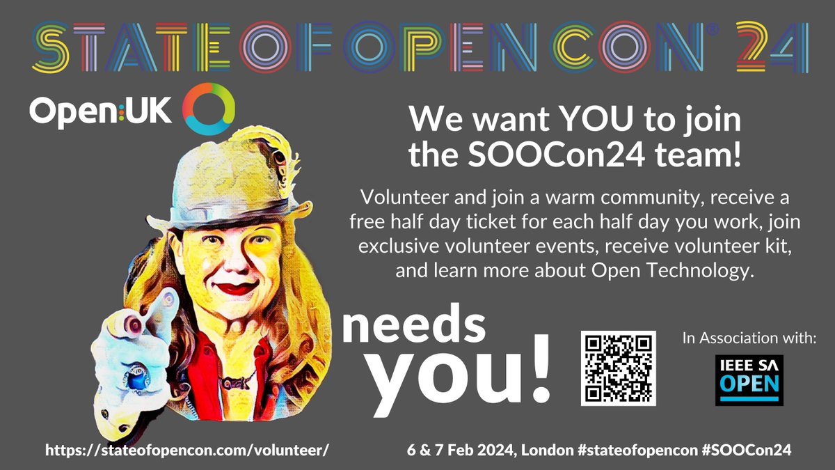 openuk_uk's tweet photo. 🌐 Unlock the power of collaboration at SOOCon24! 🔓 Calling all tech enthusiasts to join our volunteer squad. 🙌 Be a key player in uniting Open Source leaders, developers, and policymakers. Your ticket to the tech adventure awaits – sign up now! 🚀🎟️ https://t.co/pGZJO8yshc https://t.co/ms2FhBU6us