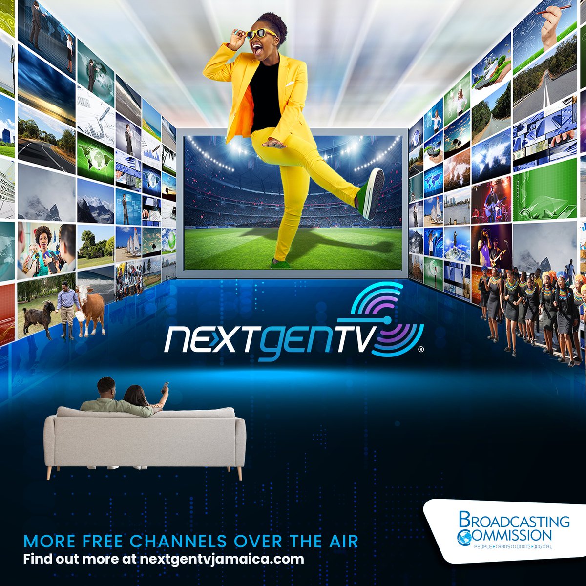 NEXTGEN TV brings you more channels, more choices and greater entertainment options. 📺✨ Visit nextgentvjamaica.com/faqs/ for more information! 👩🏾‍💻 

#DigitalRevolutionJA #DigitalSwitchover #DSOJamaica #NextGenTV #BCJamaica