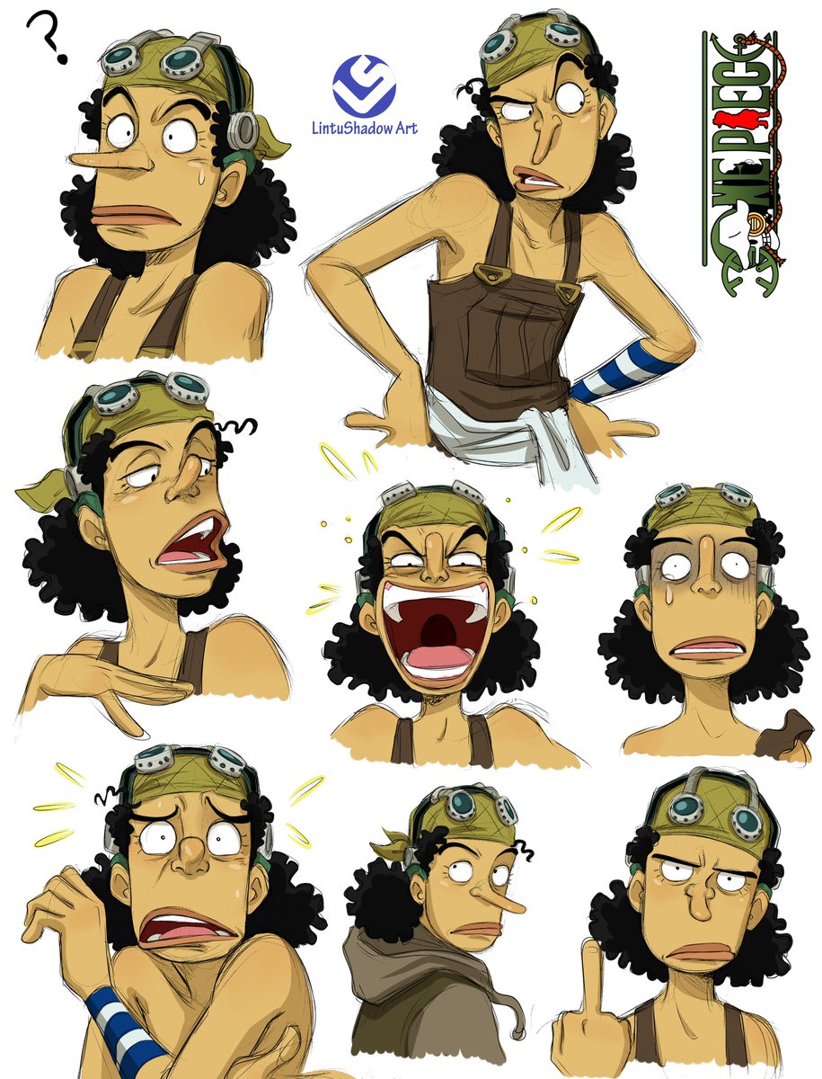 Usopp expressions part 3/? #ONEPIECE #usopp #Onepiecefanart
