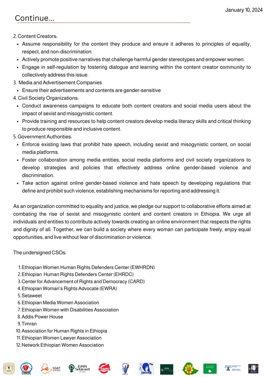 Ethiopian Women Human Rights Defenders Network tweet media