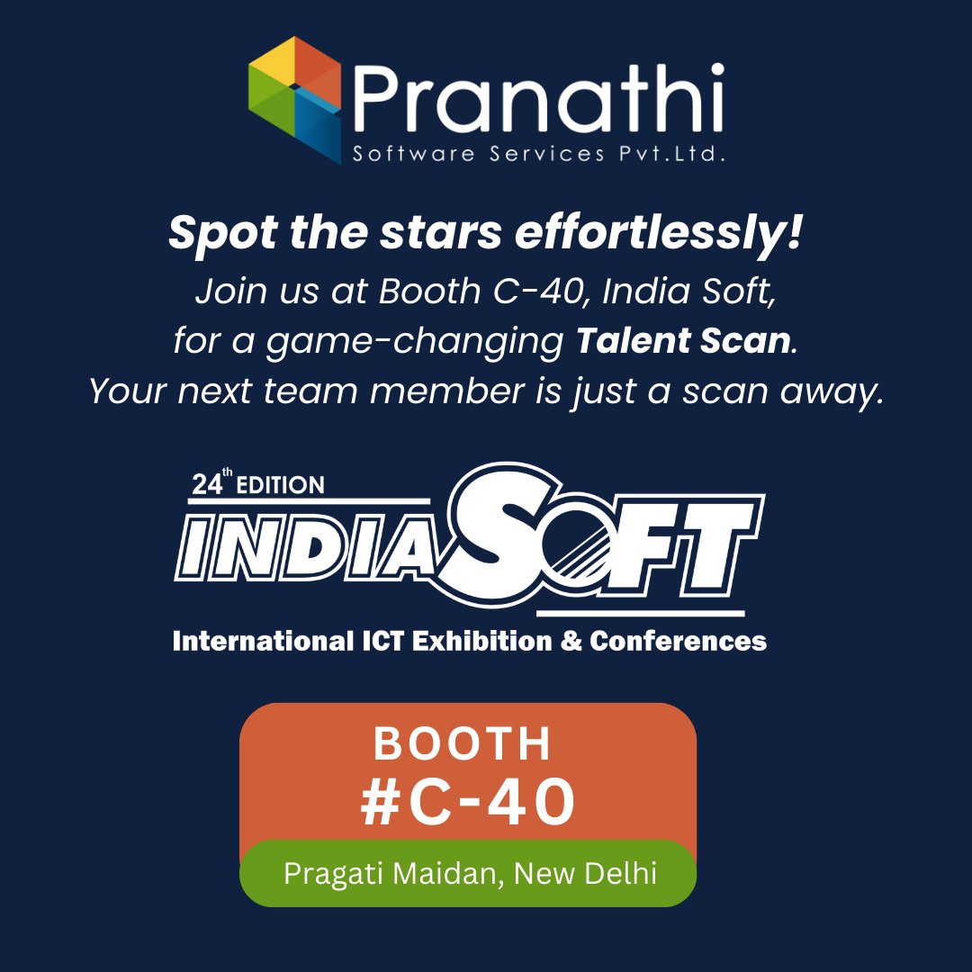 Pranathiss1's tweet photo. Transform Your Team Instantly! 🚀 Step into ✅ Booth C- 40 at India Soft for a game-changing #TalentScan. Your ideal team member is just a scan away! 

📅 Jan 17-19, 2024. 📍 Pragathi Maidan, New Delhi 

 #TalentTransformation #TeamBuildingMagic #AI #ML https://t.co/mz8Ic28uXp