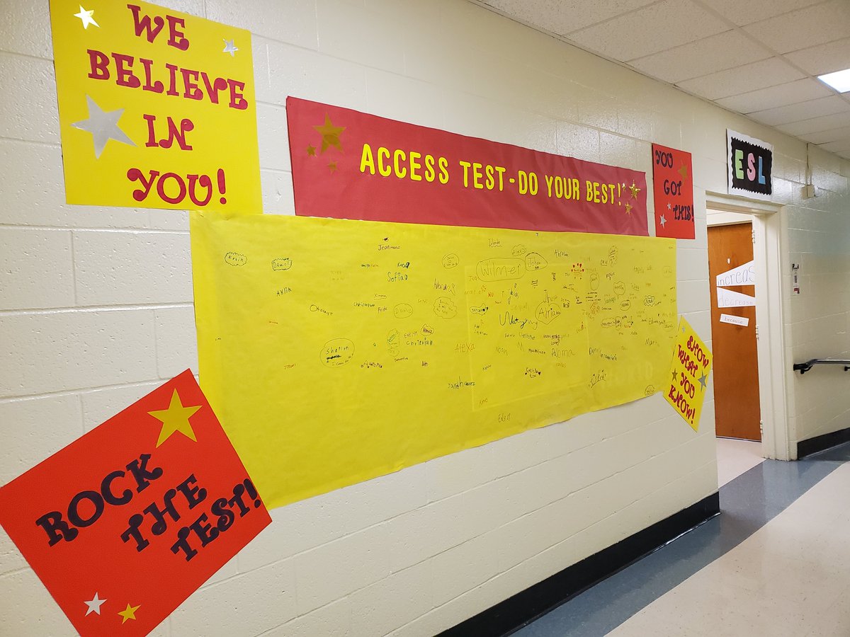 MLs <a href="/EastESNC/">East Elementary School</a> are ready for WIDA ACCESS testing! They're going to rock it! <a href="/es/">ES</a>