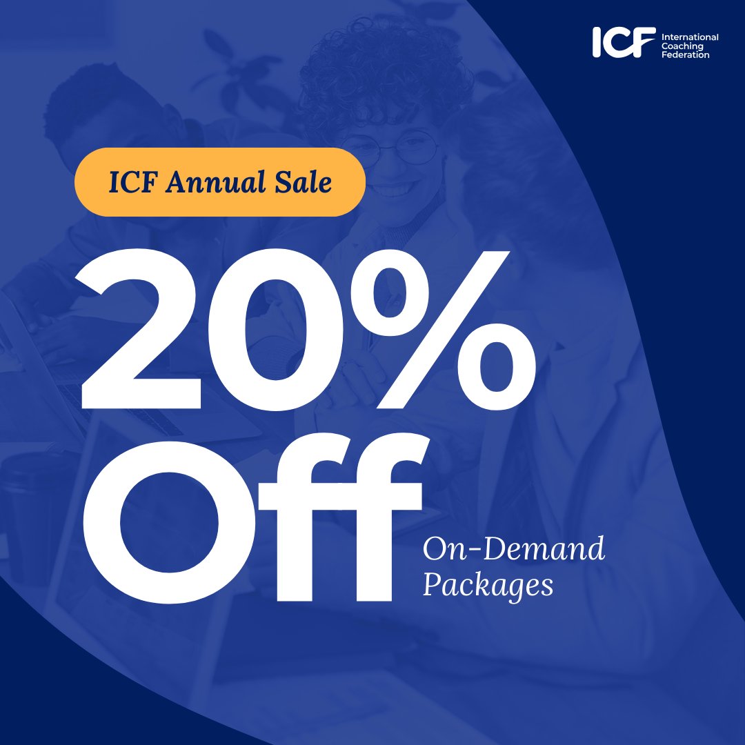 ICFHQ's tweet photo. ⏰Time is running out to save on acclaimed ICF learning opportunities! Save 20% off select ICF on-demand packages to build your coaching business or deepen your coaching skills, but only through this Monday, January 15. 🔗:https://t.co/6Mn6ZU5znP to get started! https://t.co/JO15K1ukSj