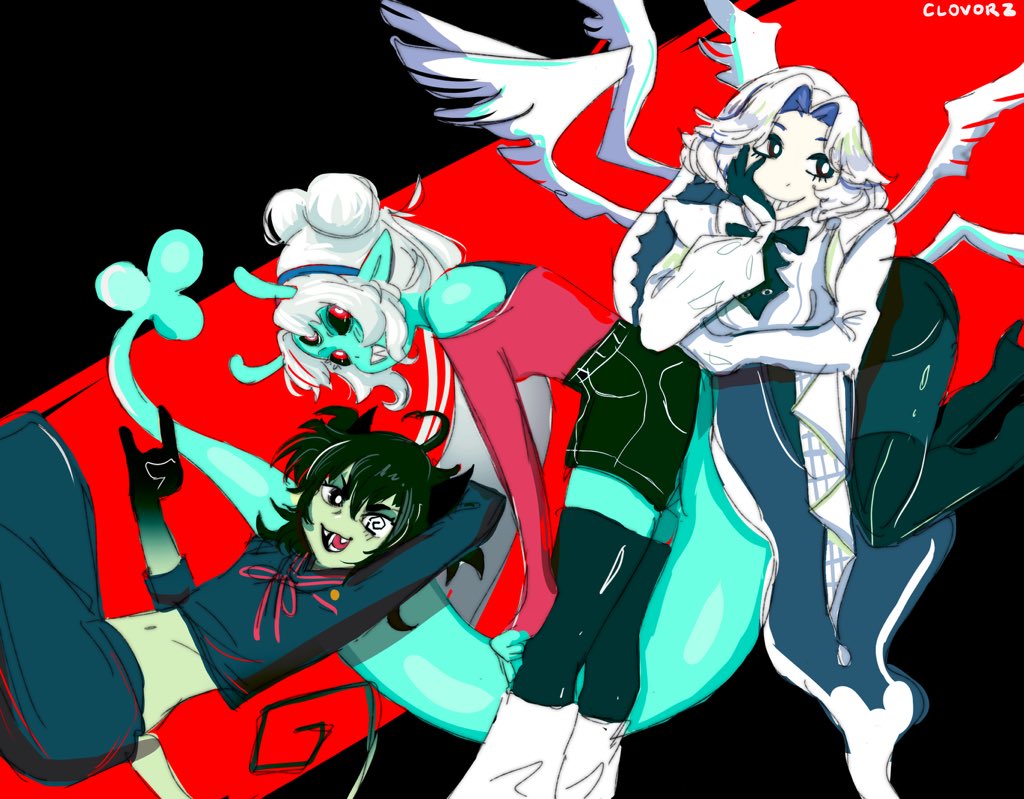 clovorz's tweet photo. Demons, Aliens, and Ghouls oh my~ #Fuart #Clovartz #Nyogallery https://t.co/GKqRrmHDhC