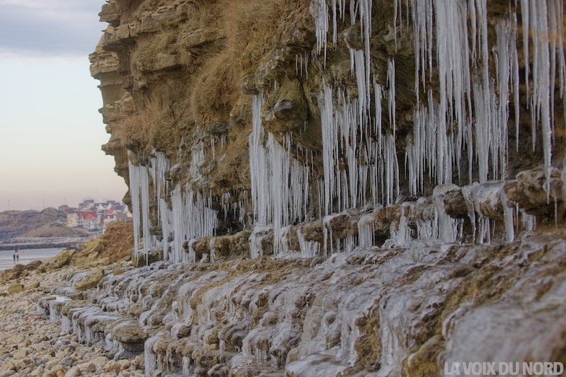 Des stalactites de glace à Wimereux! #stalactites #vaguedefroid #verglas #glace #wimereux#cotedopale #weather #meteo #pasdecalais