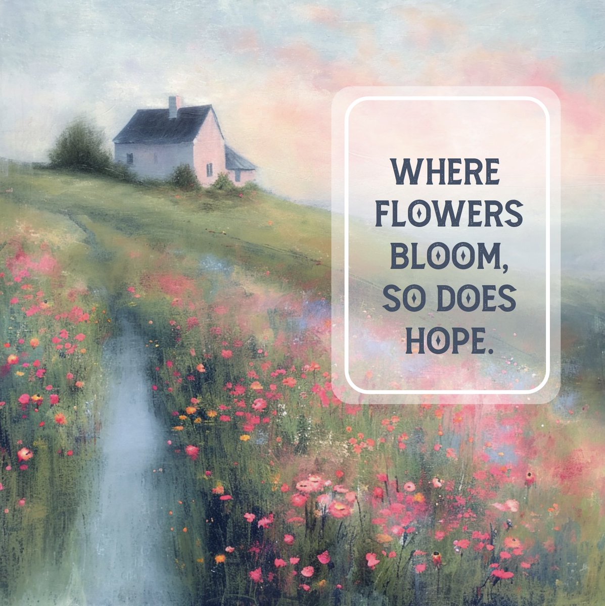 freedomrosette's tweet photo. Where flowers bloom, so does hope. #inspirationalquotes #artfulthoughts #classicalpaintings #artquotes #shortquotes #shortinspirationalquotes #lifelessons #dreamingofspring #SPRING https://t.co/zftxNAZ43k