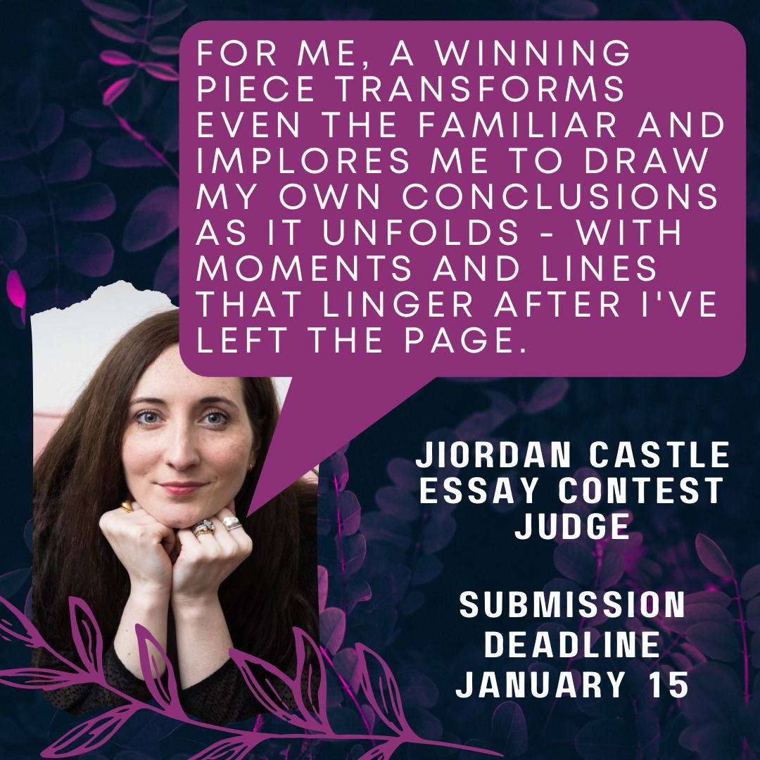 FIVE DAYS LEFT! Submit something transformative for our Essay Contest judge @jiordancastle to linger over by Monday, January 15: buff.ly/3ijK6wz