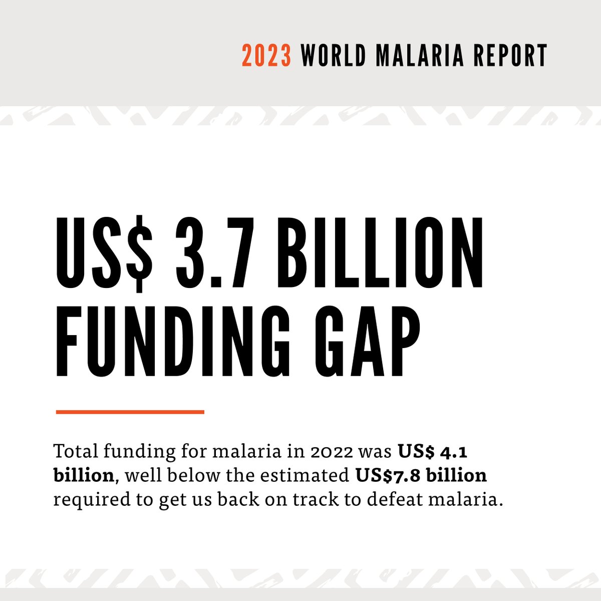 Financing the fight to #EndMalaria remains a significant challenge. The 2023 #WorldMalariaReport shows how critical it is to close this funding gap.

Read the report here: bit.ly/3T2Nu4S