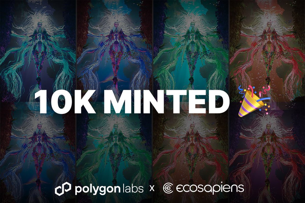 10K Polysapiens have been minted 🎉 Mint Yours: ecosapiens.xyz/open-editions/…