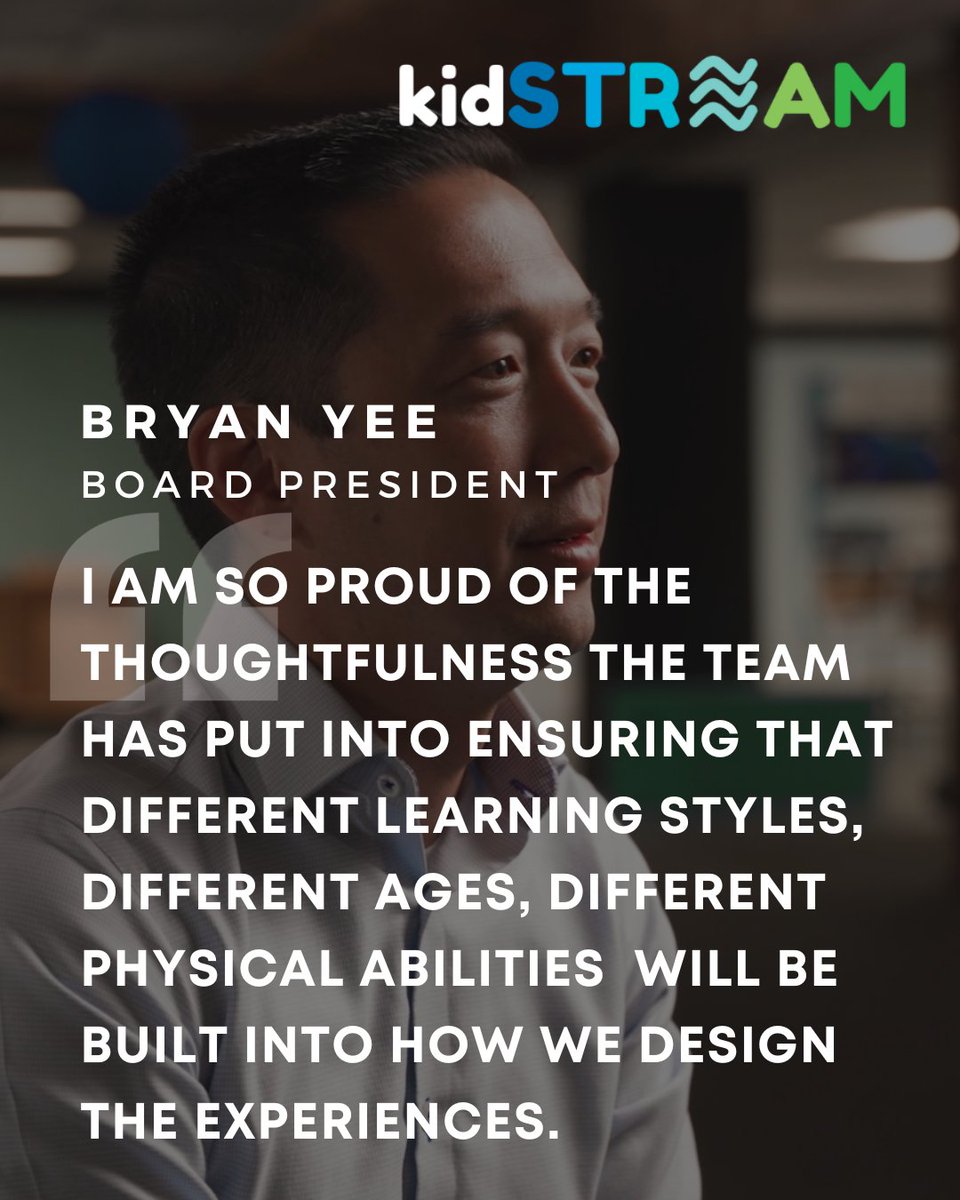 kidSTREAM805's tweet photo. Meet @bryanyee, kidSTREAM's Board President! As a father to 3 girls and someone whose day job at @Amgen is focused on helping others learn, Bryan is proud to be working with us to build a children's museum that will inspire and empower children to explore, play, and discover...🧵 https://t.co/IuNx9iV8tP