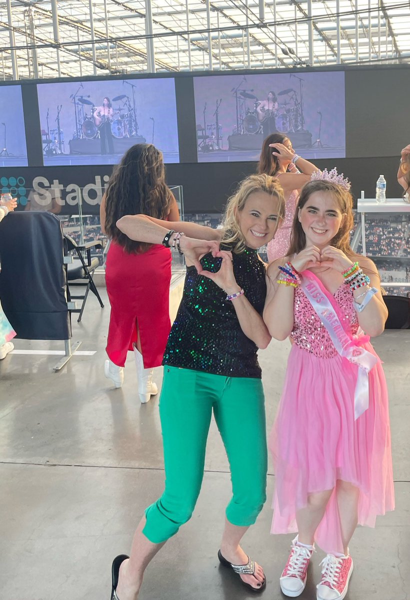 slaupert1's tweet photo. @tswifterastour @taylorswift13 Yes! My daughter, Maddie,14, &amp; I saw the Excile/Dress night @ SOFI! We felt like we’d won the ERAs lottery! Easily in the top 10 best nights of MY life &amp; #1 best night of Maddie’s!
&amp; We’ve got tix for June in SCOTLAND! We love you, Taylor &amp; crew!  Can’t wait to see you again! https://t.co/jVppqvcGuz