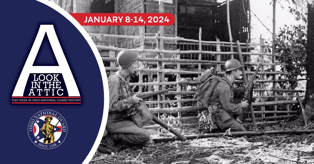 OHNationalGuard's tweet photo. This week in Ohio National Guard history, Jan. 8-14: https://t.co/ifGEPlKlQQ
148th Infantry patrols Luzon in #WWII; former OHNG member Thomas J. Herbert inaugurated as governor in 1947; honoring a Soldier who earned the Silver Star in the Philippines in 1945. https://t.co/C4I1Sz8CtR
