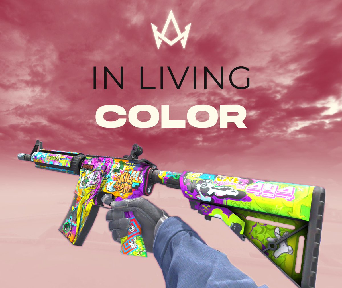 To celebrate the official launch of Adaptive Gaming, we will be giving away a StatTrak™ M4A4 | In Living Color to one lucky winner!

To enter: 
• Like and retweet this post ❤️♻️
• Tag 2 friends 
• Follow <a href="/AdaptiveZA/">Adaptive Gaming</a> 

Good luck to all those who enter.

#AdaptToThrive
