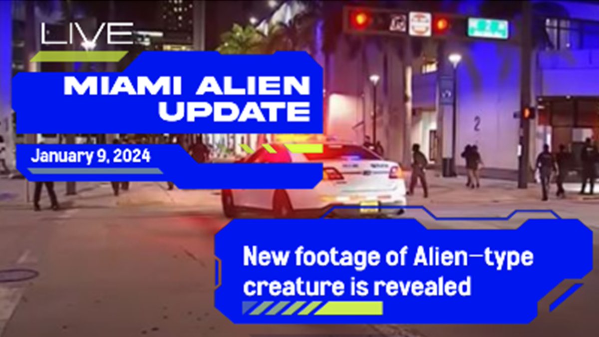 Football4Misha's tweet photo. Probably the clearest video of the #alien creature walking through #baysidemall in #miami during that new years day incident. The end of this video shows clear footage from a guy's iphone of the #MiamiMallAlien 
https://t.co/SjhwcSDLkQ https://t.co/OfsfiTFwlR