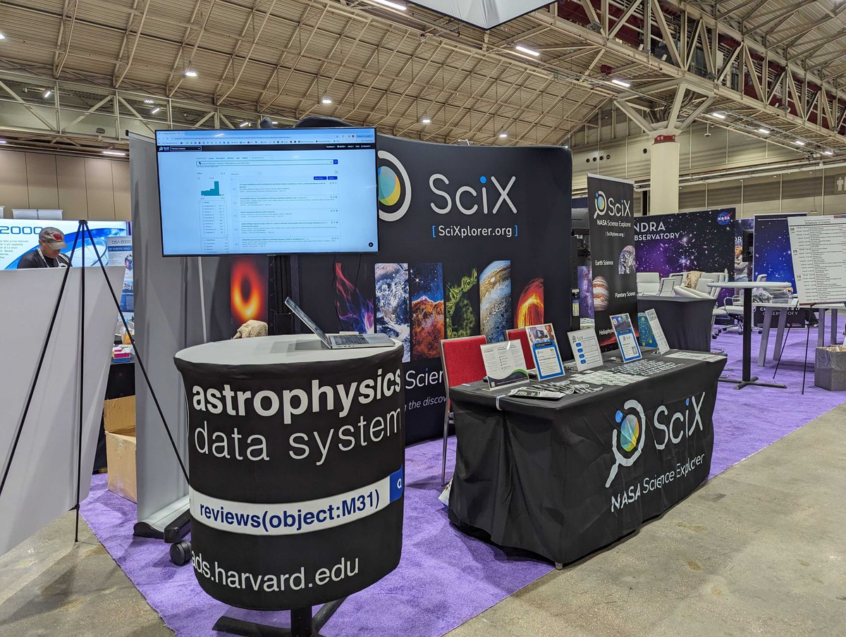 If you joined a #AAS243 @SciXCommunity presentation this week and want to know more about the @adsabs expansion, here’s a video intro from @sgjarmak (Stephanie Jarmak): s.si.edu/3vuD1W6. You can also stop by the @CenterForAstro booth #315 for a live demo! #SciXLaunch