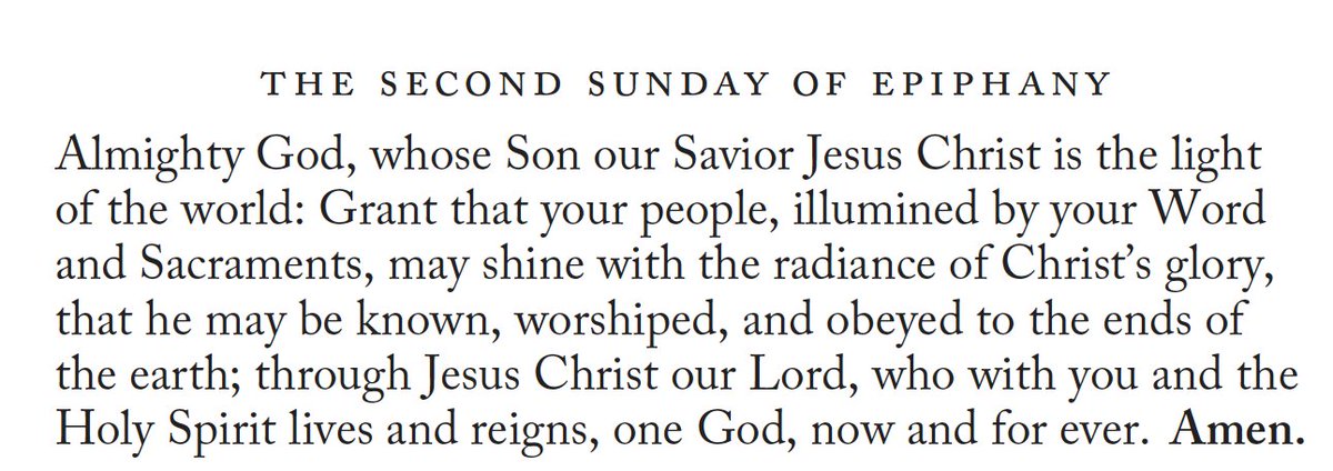 Favorite prayer of Epiphany