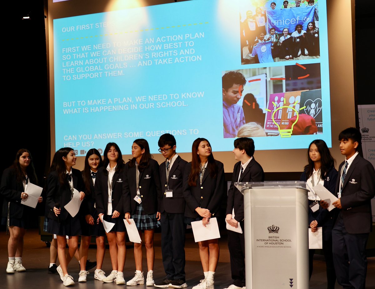 BISHouston's tweet image. First we need to make an action plan so that we can decide how best to learn about Children’s rights and the Global Goals and then take action to support them.
Launching  #NordAngliaEducation The Social Impact Distinction. #SDGGoals #socialimpact #BISHouston #unicefusa