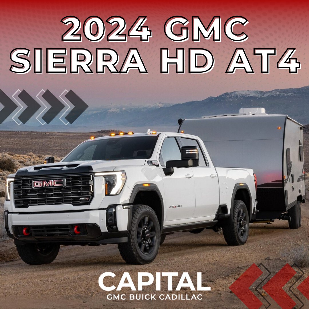 #FeaturedHotSpot: Get ready to tackle any terrain with the Sierra HD's X31 Off-Road and Protection Package! The 18-inch machined aluminum wheels with dark grey metallic accents, combined with all-terrain blackwall tires, make every off-road journey an exhilarating experience.