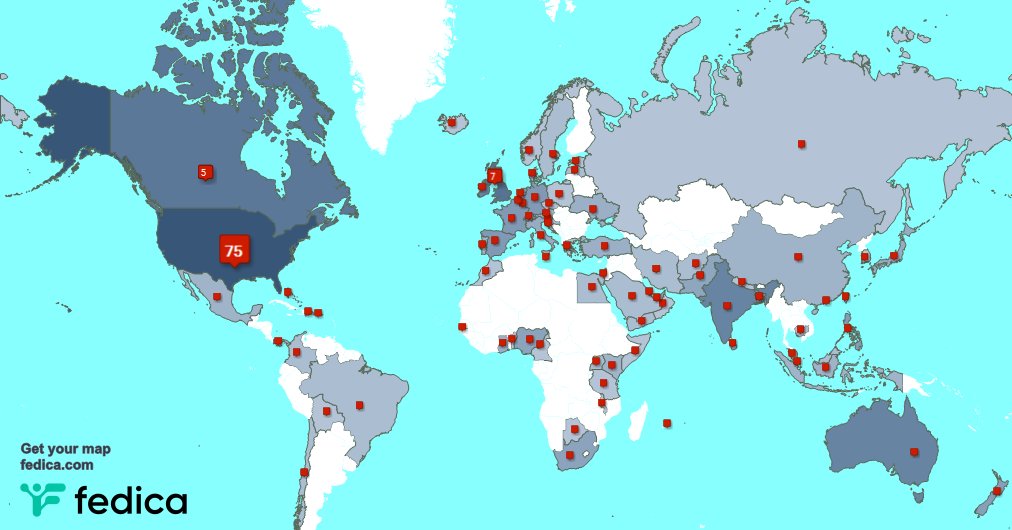 Special thank you to my 15 new followers from USA, and more last week. fedica.com/!lisadbudzinski