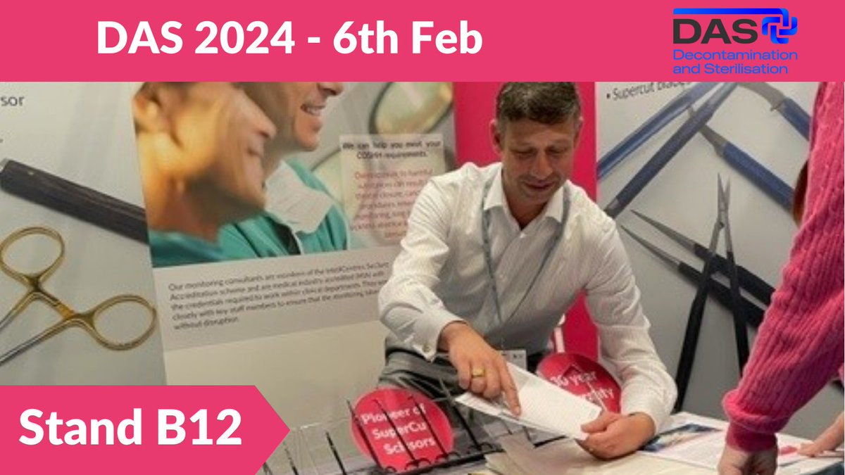 cairntechnology's tweet photo. Are you planning on attending the Decontamination and Sterilisation Conference 2024 in Birmingham this February? If so, come see us on stand B12 to discuss how we help decon managers and sterile services teams! Find out more here: https://t.co/JFGVYr6WLL #DAS2024 #CSSU #SSD https://t.co/uHZwOW641d