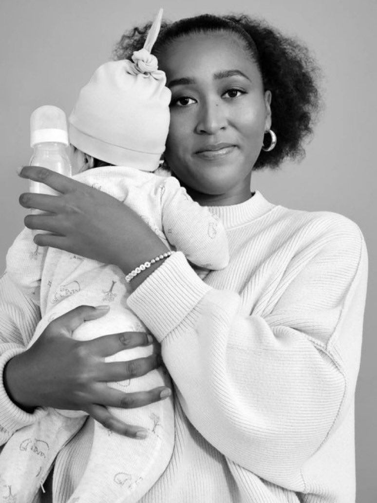 yampapii's tweet image. Naomi Osaka with her daughter, Shai