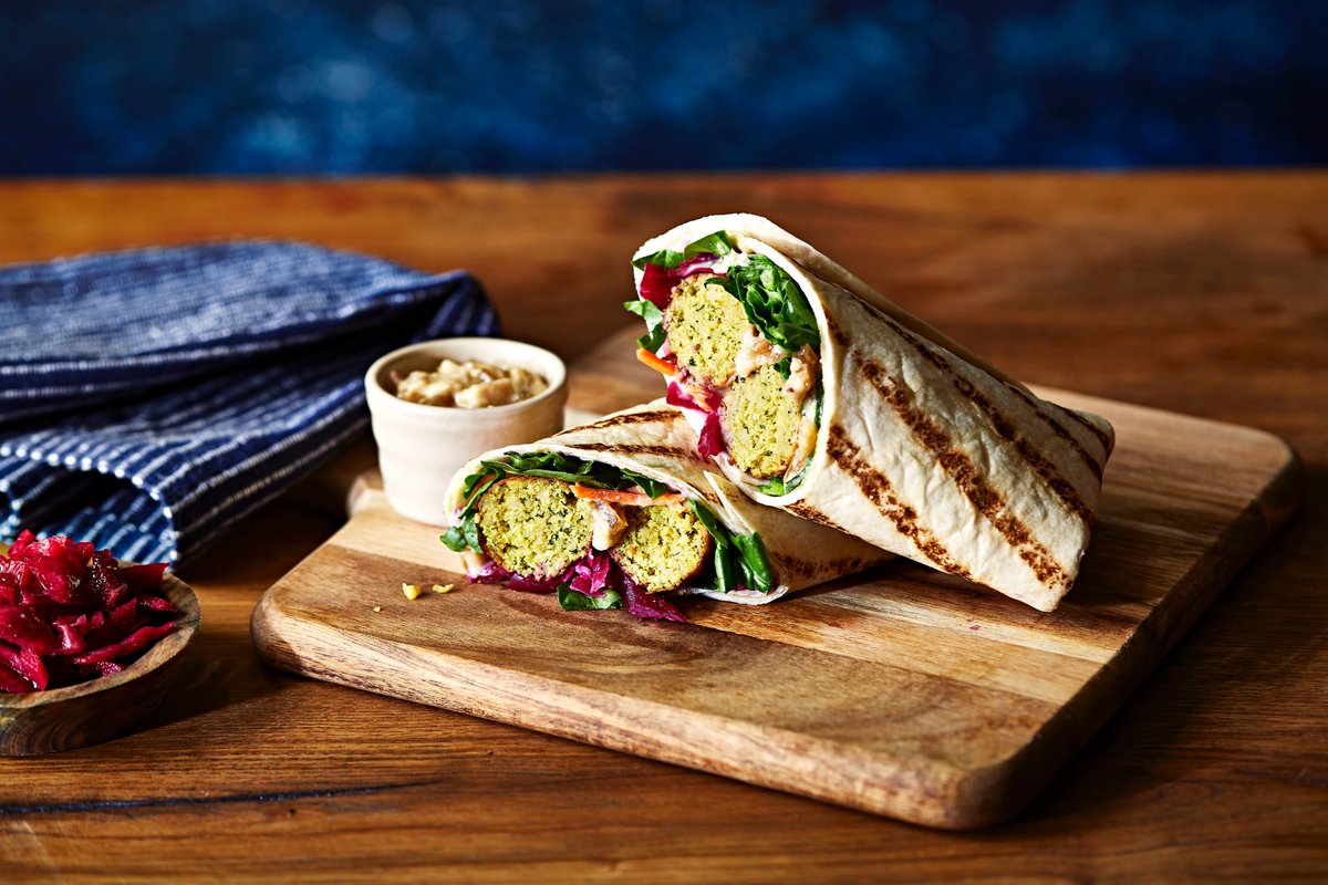 100% plant-based, 100% flavour. Our Falafel & Caramelised Onion Hummus Wrap is a perfect product for Veganuary. Consumer trends show a steady increase in the demand for plant-based foods, which is why we're working hard to develop fantastic vegan options.