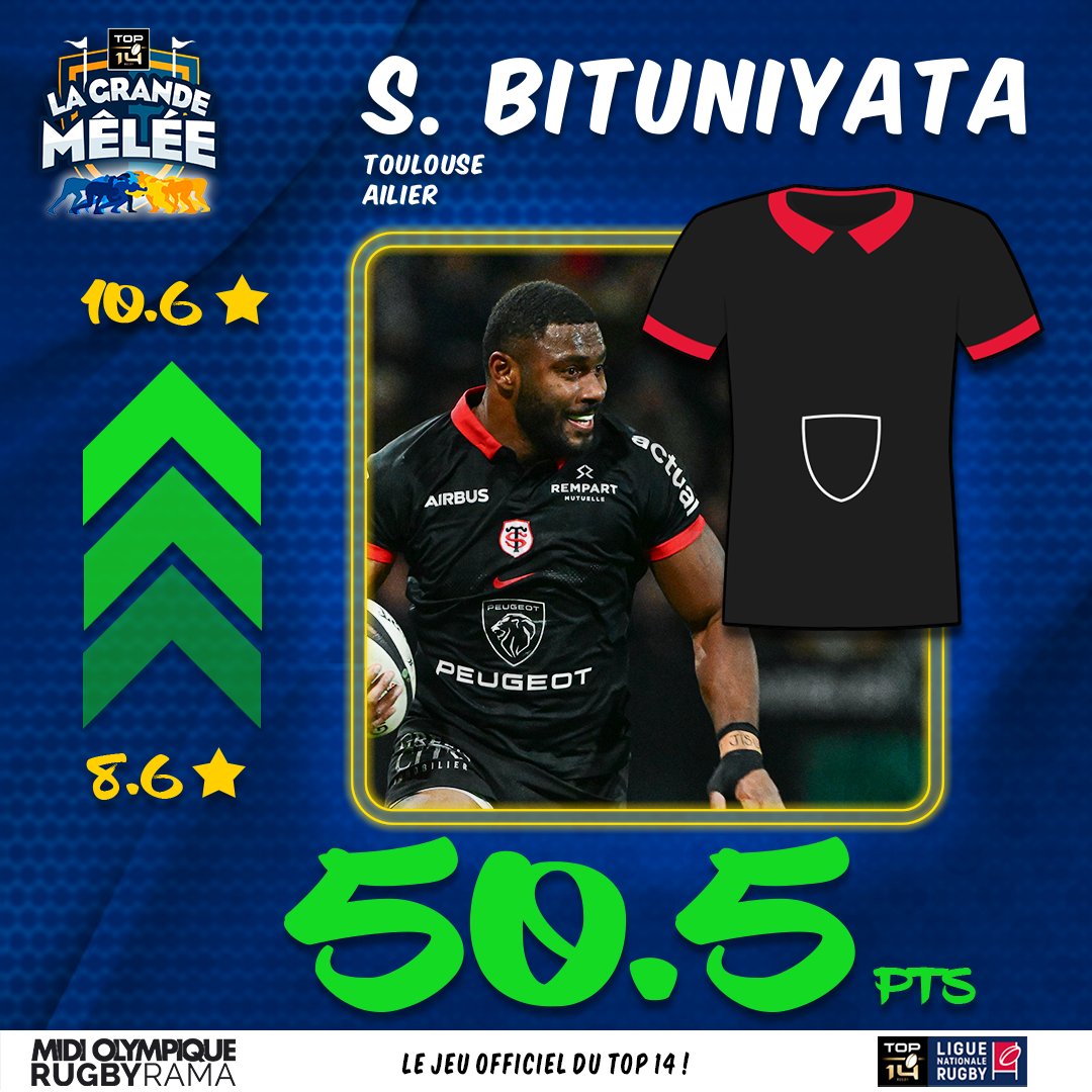 RugbyramaFR's tweet photo. Les plus grosses progressions de valeur sur La Grande Mêlée !!!

Ça commence à coûter cher d'aligner Thomas Ramos le week-end...💰 https://t.co/ltxXwJL51s