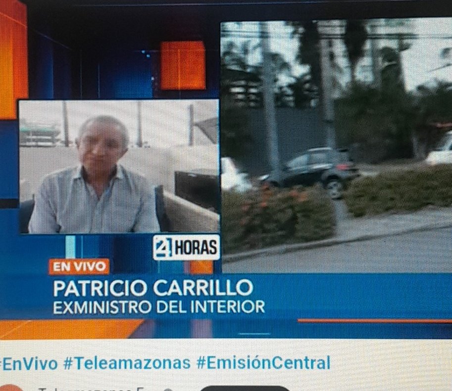 JacoboHidalgo7's tweet photo. Ecuavisa y Teleamazonas pidiendo consejos de seguridad al ministro de Lasso que estaba a cargo de la seguridad del país. Son la propia mafia disfrazados de periodismo. https://t.co/qJcxIsPTLc