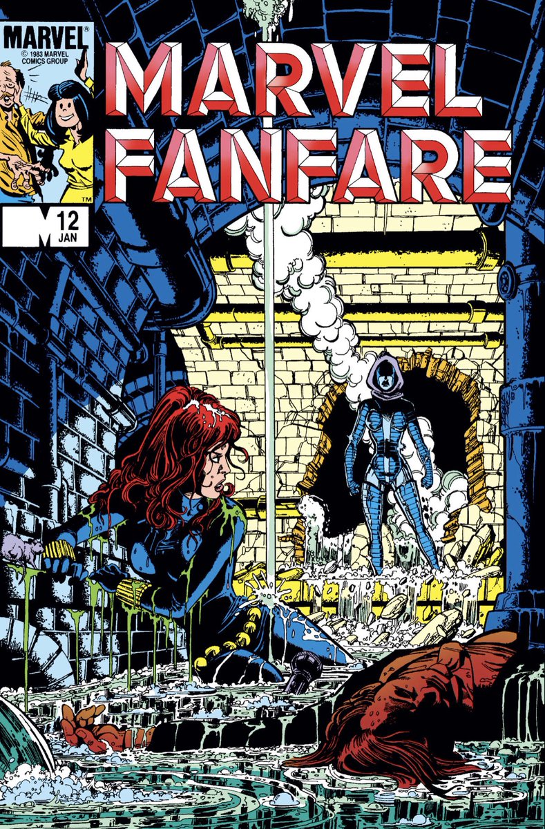 XMen90sCovers's tweet photo. 1296). Jan1984.
Continuing the Perez epic Black Widow story in Fanfare. These issues were PACKED! An amazing little run https://t.co/ZiQKyrSiZC